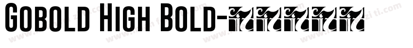 Gobold High Bold字体转换